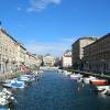 Canal Grande con la chiesa di S. Antonio sullo sfondo